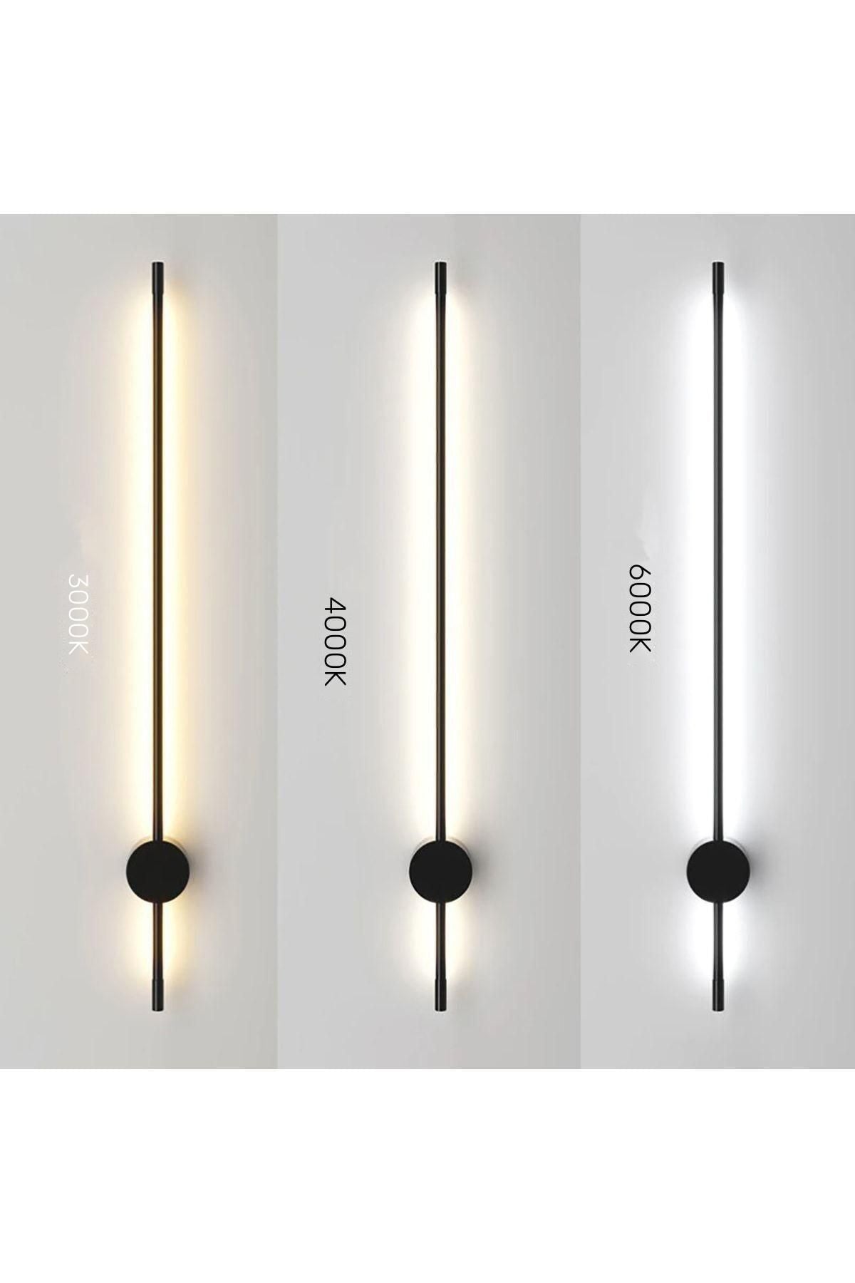Rod 70cm Samsung Led Duvar Aplik Çubuk Siyah Gün Işığı