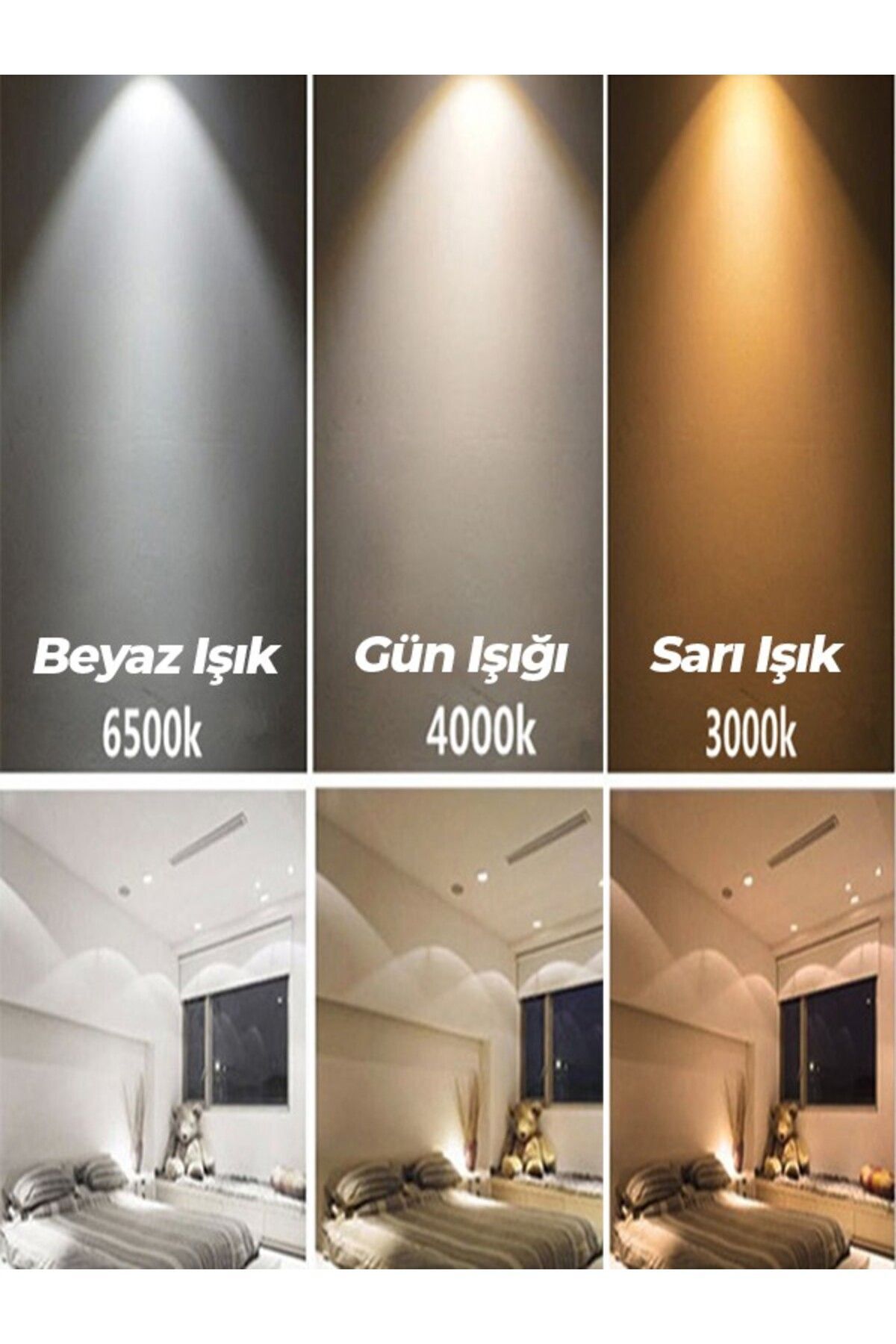 Led Aplik Modern Duvar 3renk - San Felipe 100 Cm