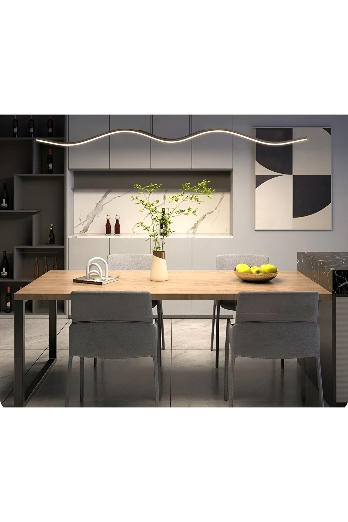 Led Avize Sarkıt 3renk - Martı 120 Cm