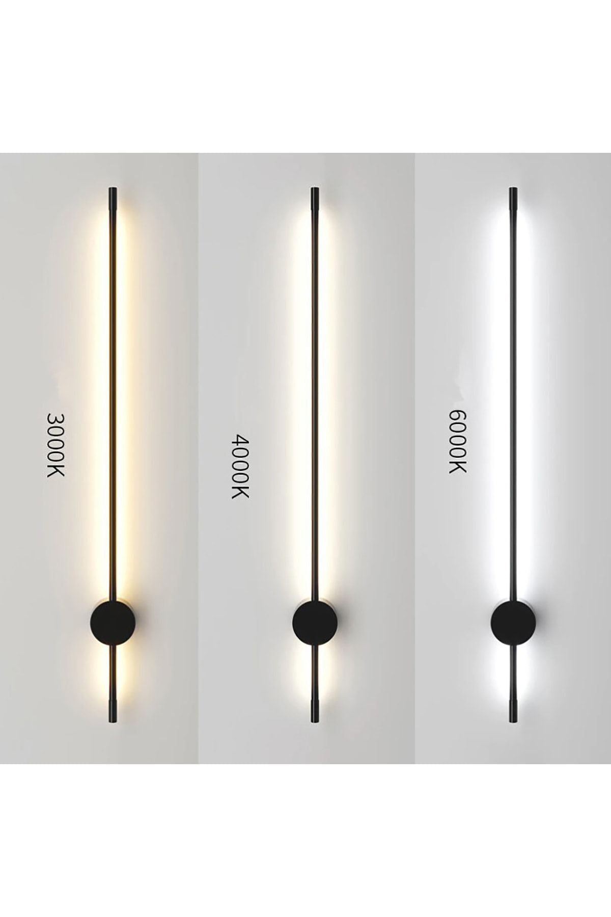 Rod 70cm Samsung Led Duvar Aplik Çubuk Siyah Gün Işığı