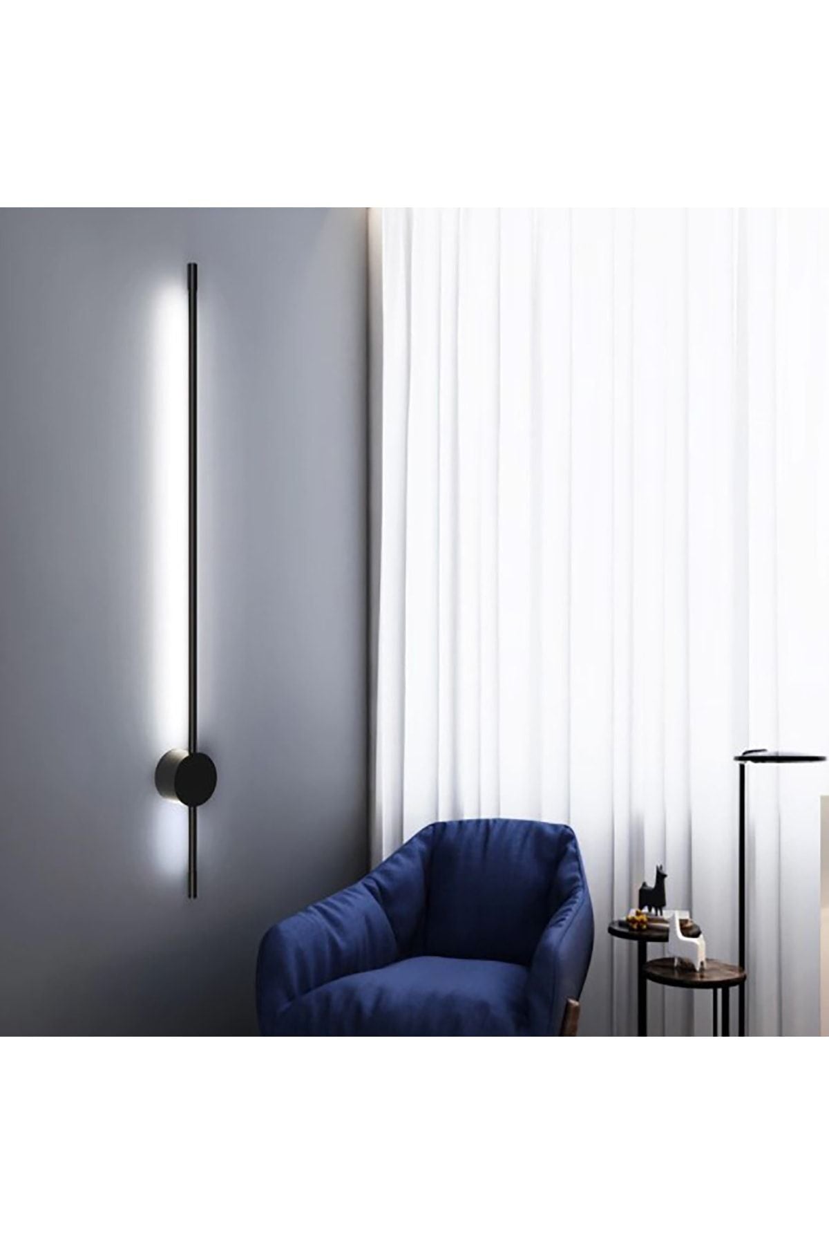 Rod 70cm Samsung Led Duvar Aplik Çubuk Siyah Gün Işığı