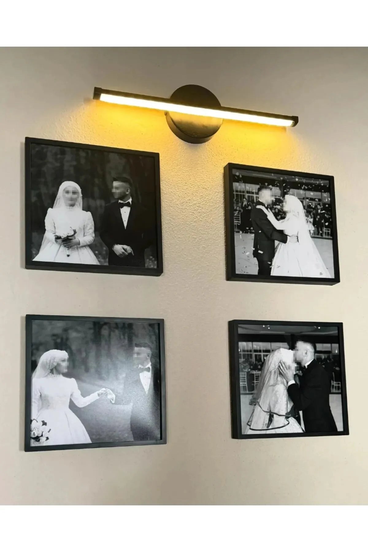 Yapışkanlı 36 Cm Günışığı Ledli Pilli Aplik Banyo Tablo Ayna Duvar Aydınlatma  Pil Dahildir